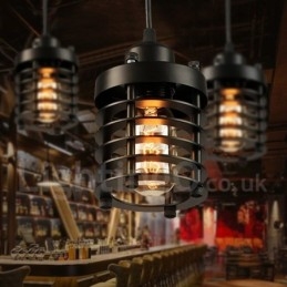 Retro Vintage Metalen 1 Lichts Hanglamp