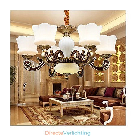 Tuin Creatieve Zinklegering Retro Eetkamer Hanglamp Kroonluchter Tuin Creatieve Zinklegering Retro Eetkamer Hanglamp Kroonluchter