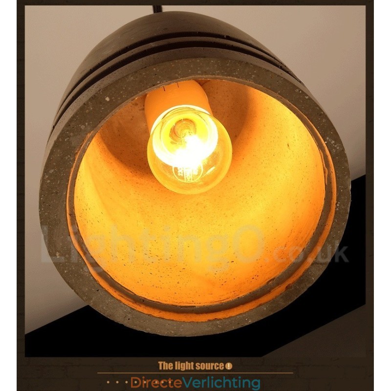 Retro Vintage Betonnen Hanglamp