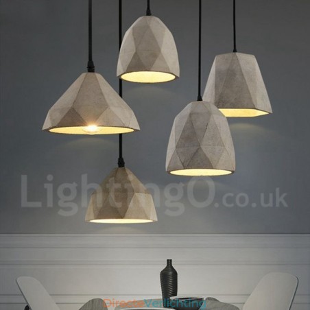 Vintage betonnen hanglamp met 1 licht Vintage betonnen hanglamp met 1 licht