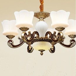 Tuin Creatieve Zinklegering Retro Eetkamer Hanglamp Kroonluchter