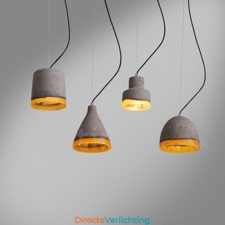 Moderne, eigentijdse betonnen hanglamp met 1 licht Moderne, eigentijdse betonnen hanglamp met 1 licht