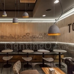 Moderne, eigentijdse betonnen hanglamp met 1 licht