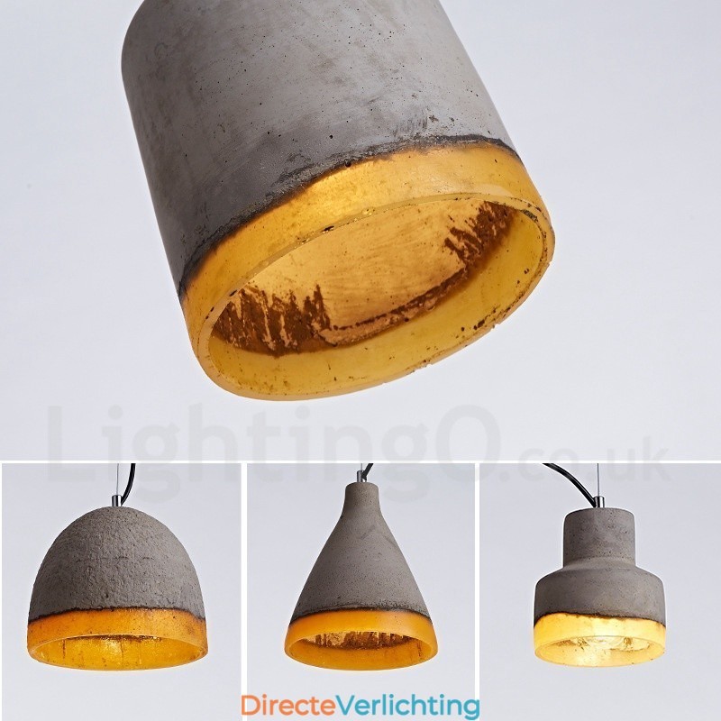 Moderne, eigentijdse betonnen hanglamp met 1 licht