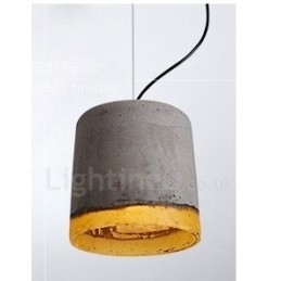 Moderne, eigentijdse betonnen hanglamp met 1 licht