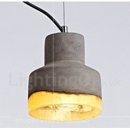 Moderne, eigentijdse betonnen hanglamp met 1 licht