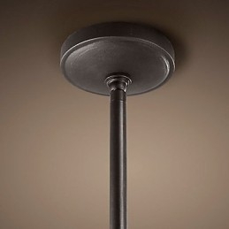 Retro stijl ijzeren hanglamp met 12 lampjes in kaarsvorm