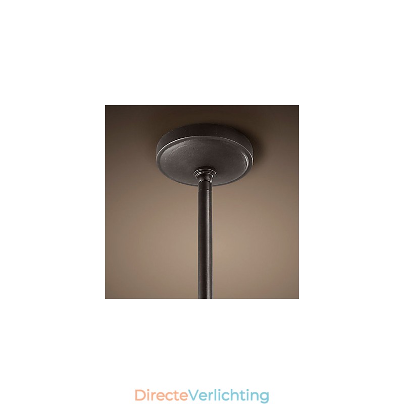 Retro stijl ijzeren hanglamp met 12 lampjes in kaarsvorm