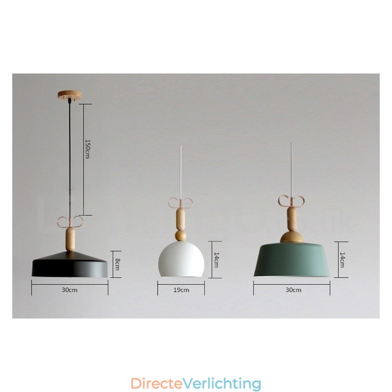 Moderne, eigentijdse, veelkleurige hanglamp