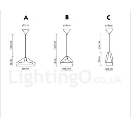 Moderne, eigentijdse, veelkleurige hanglamp