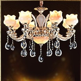 Europese stijl Jade hanglamp Kristallen hanglamp