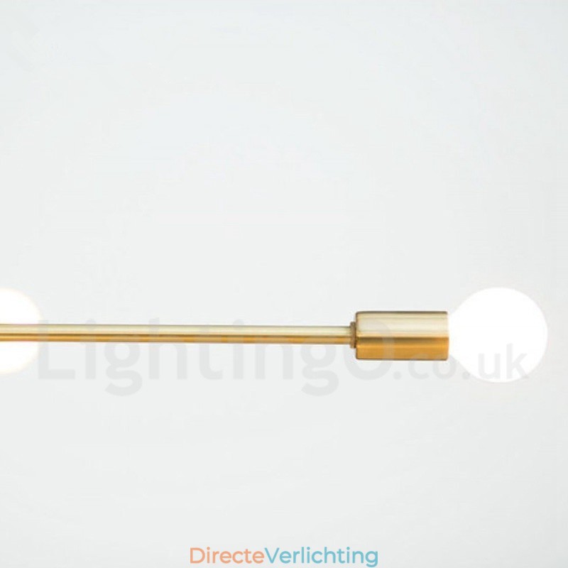 Moderne eigentijdse koperen kroonluchter met 5 lampen