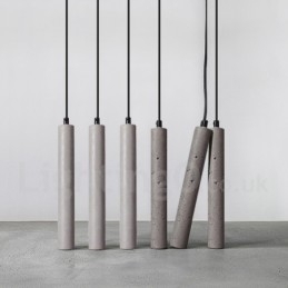 Moderne, eigentijdse betonnen hanglamp met 1 lichtpunt
