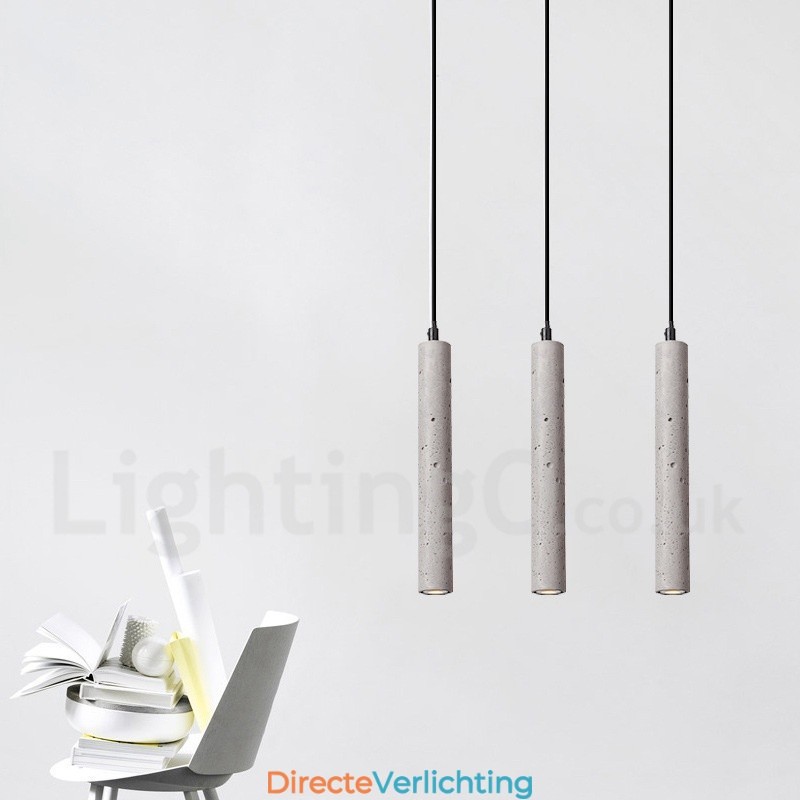 Moderne, eigentijdse betonnen hanglamp met 1 lichtpunt