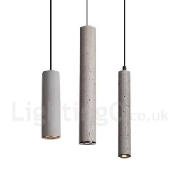 Moderne, eigentijdse betonnen hanglamp met 1 lichtpunt
