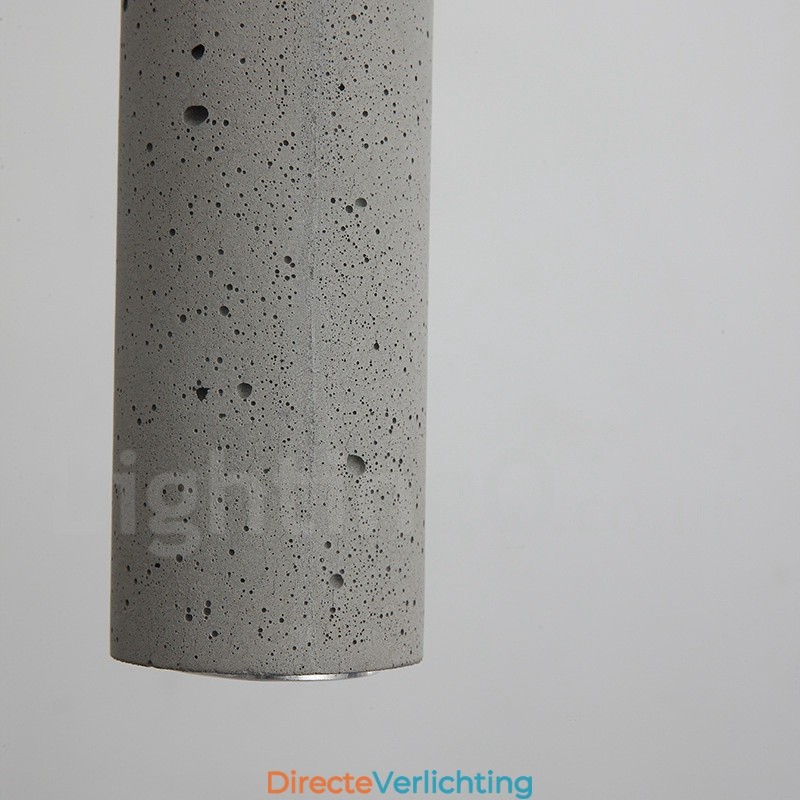 Moderne, eigentijdse betonnen hanglamp met 1 lichtpunt