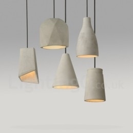 1-lichts betonnen hanglamp