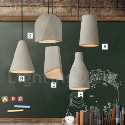 1-lichts betonnen hanglamp