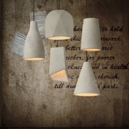 1-lichts betonnen hanglamp
