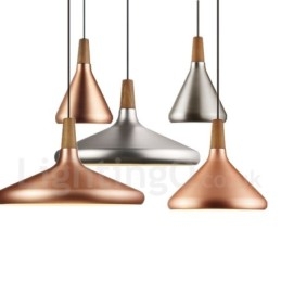 Moderne, eigentijdse metalen hanglamp met 1 licht