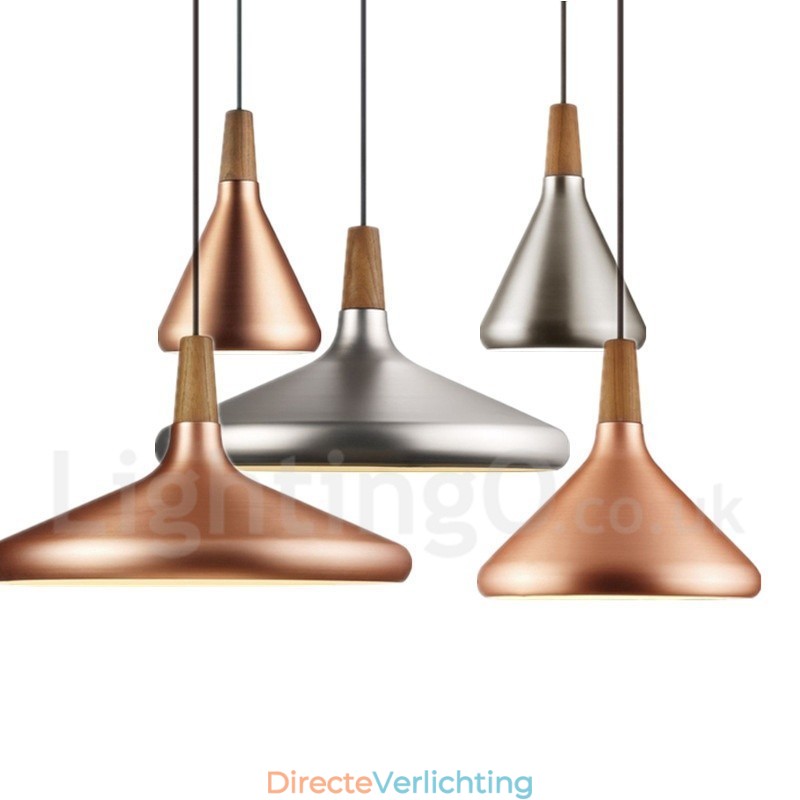 Moderne, eigentijdse metalen hanglamp met 1 licht