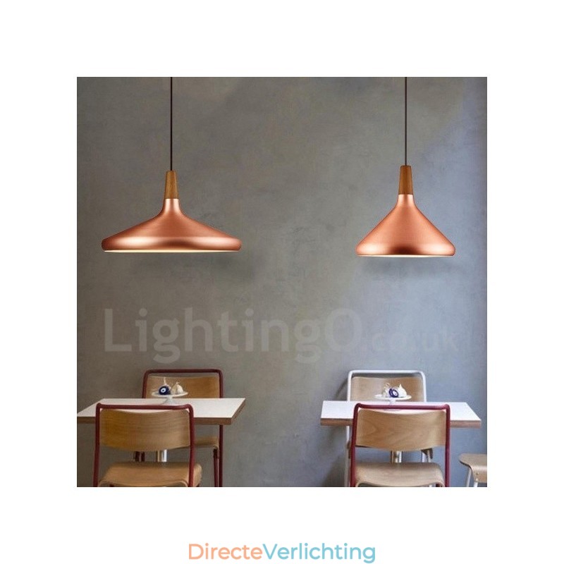 Moderne, eigentijdse metalen hanglamp met 1 licht