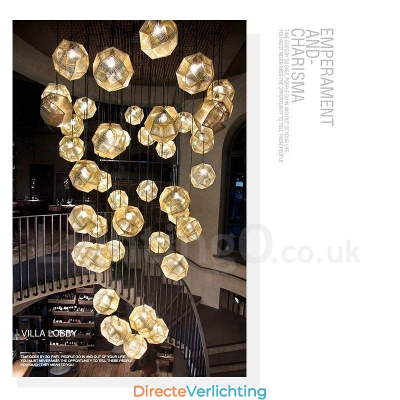 Moderne, eigentijdse hanglamp met 1 lichtbol