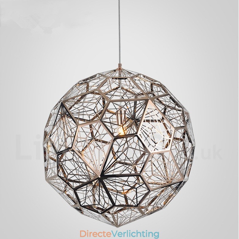 Moderne, eigentijdse hanglamp met 1 lichtbol