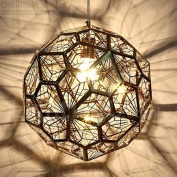 Moderne, eigentijdse hanglamp met 1 lichtbol