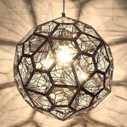 Moderne, eigentijdse hanglamp met 1 lichtbol