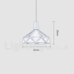 Enkele 1-lichts moderne, eigentijdse, veelkleurige hanglamp