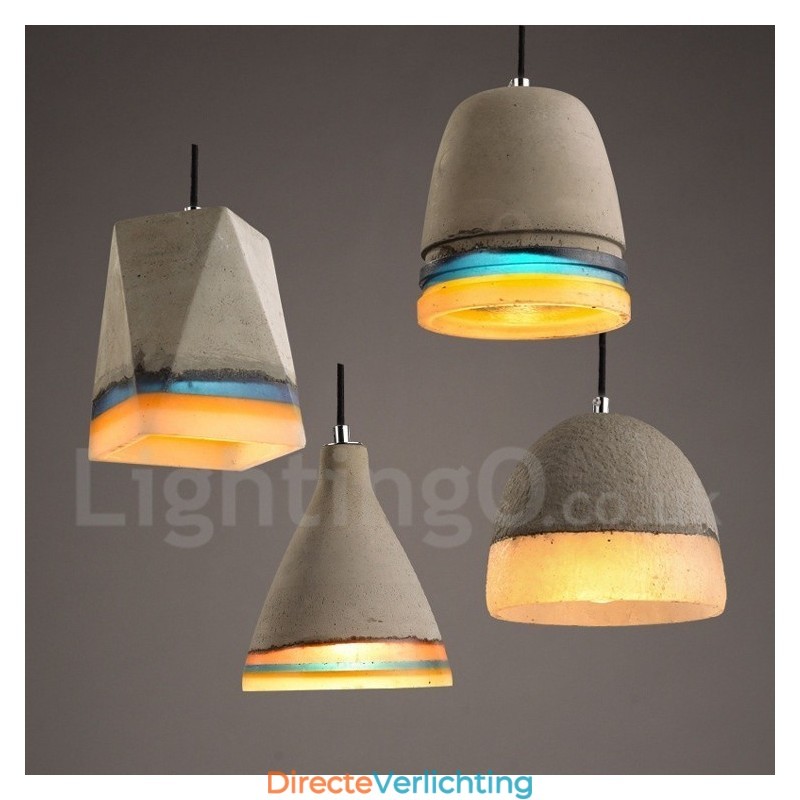 Vintage betonnen hanglamp