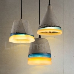 Vintage betonnen hanglamp