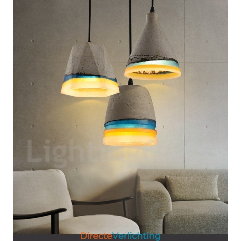 Vintage betonnen hanglamp