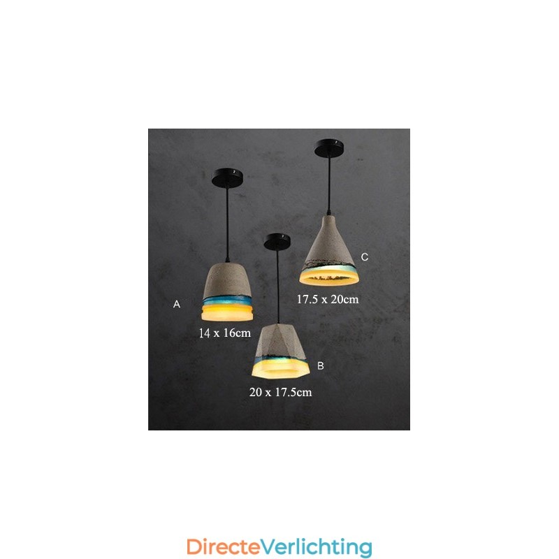 Vintage betonnen hanglamp