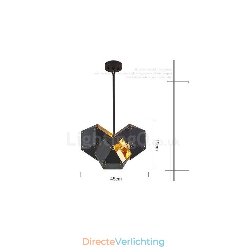 3-lichts moderne, eigentijdse hanglamp