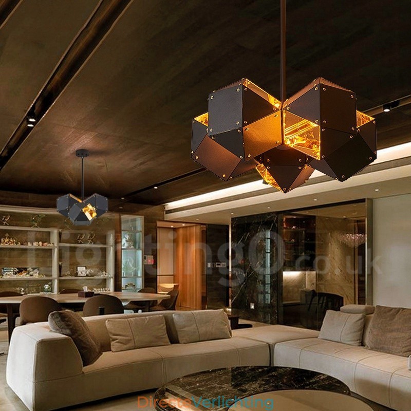 5-lichts moderne, eigentijdse hanglamp