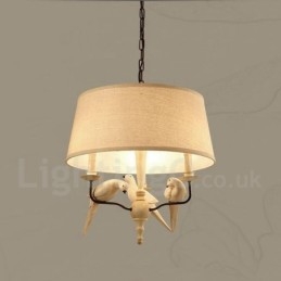 3-lichts rustieke lodge vintage hanglamp