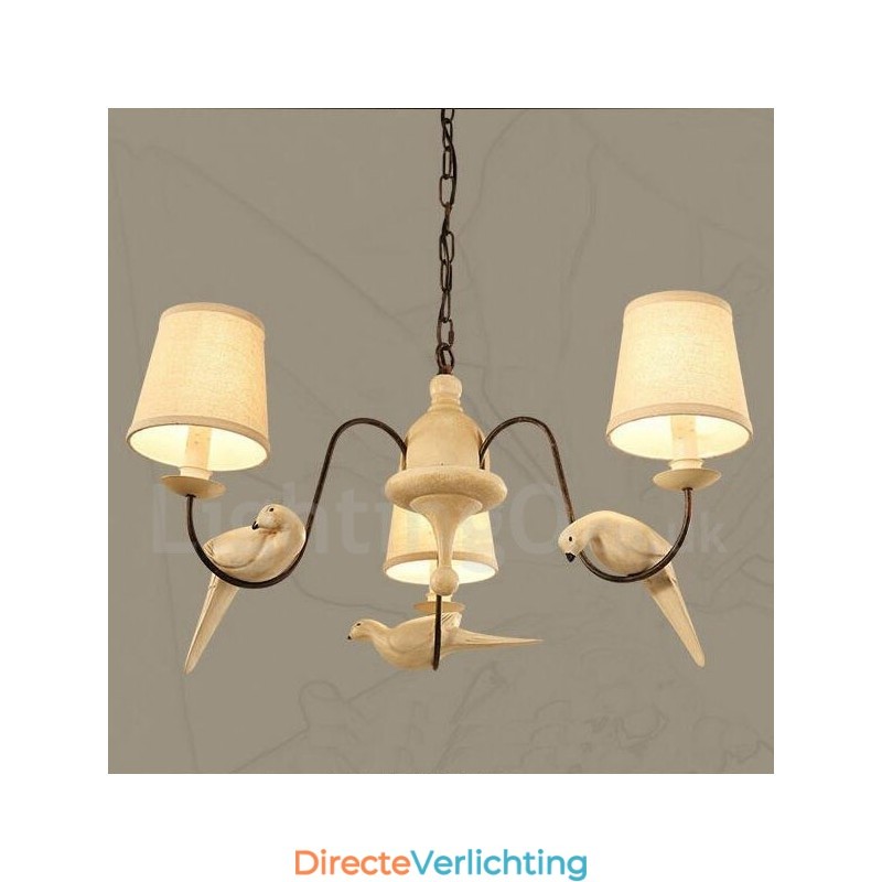 3-lichts rustieke lodge vintage hanglamp