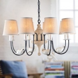 8-lichts rustieke lodge vintage hanglamp