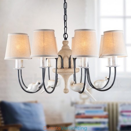 8-lichts rustieke lodge vintage hanglamp 8-lichts rustieke lodge vintage hanglamp