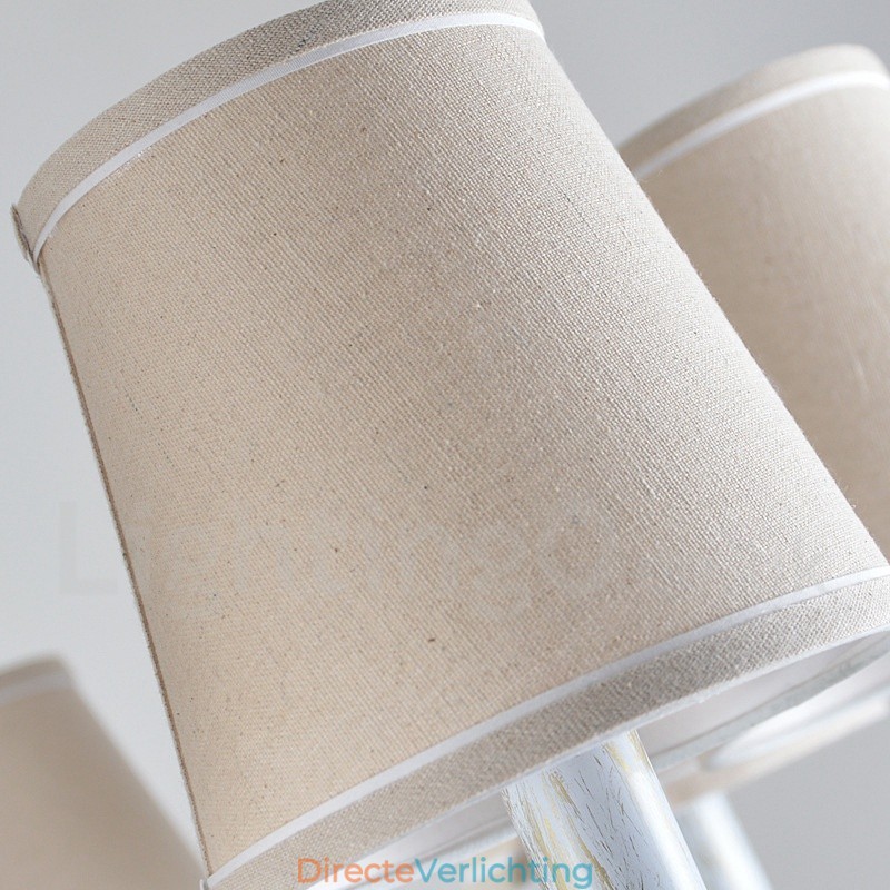8-lichts rustieke lodge vintage hanglamp