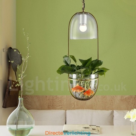 Rustieke Lodge Metalen Glazen Hanglamp Rustieke Lodge Metalen Glazen Hanglamp