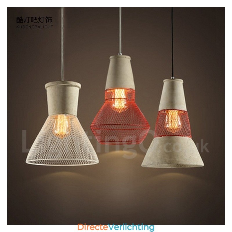 1 Licht Metalen Beton Rustieke Lodge Hanglamp