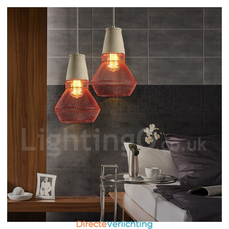 1 Licht Metalen Beton Rustieke Lodge Hanglamp