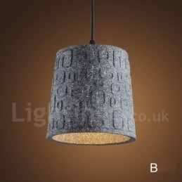 Retro Vintage Beton 1 Lichts Hanglamp