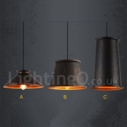 Retro Vintage 1-lichts metalen hanglamp