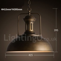 Retro Vintage Metalen 1 Lichts Hanglamp