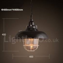 Retro Vintage Metalen 1 Lichts Hanglamp