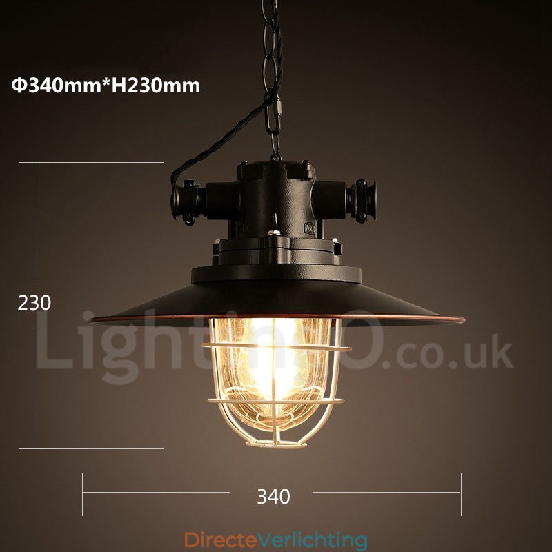 Retro Vintage Metalen 1 Lichts Hanglamp
